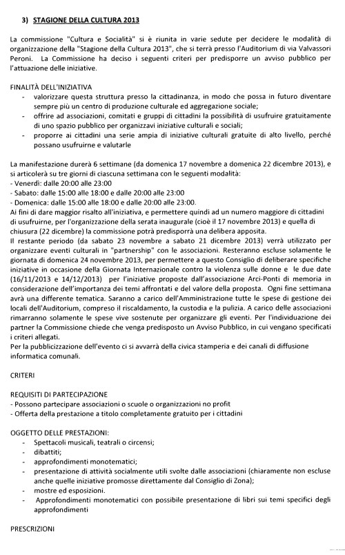 Iniziative della Commissione Cultura e SocialitÃ 1