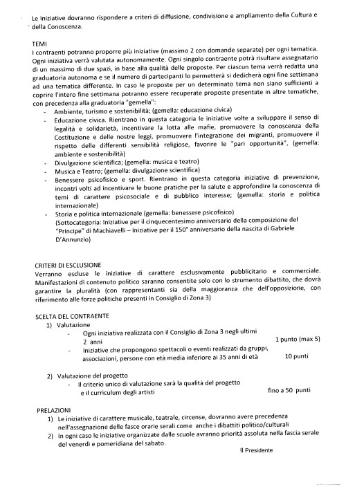 Iniziative della Commissione Cultura e SocialitÃ 2