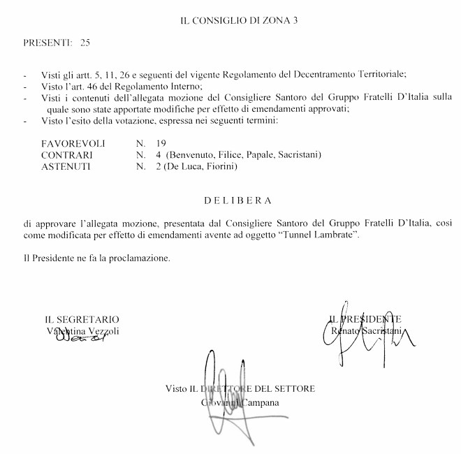 Mozione consigliere Santoro _Tunnel di Lambrate0