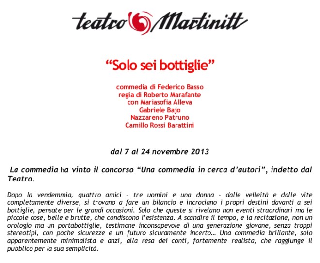 MARTINITTASoloSeiBottiglie