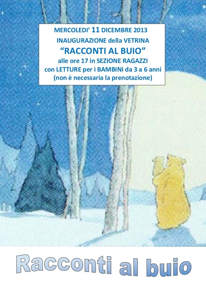 Racconti al buio - Volantino