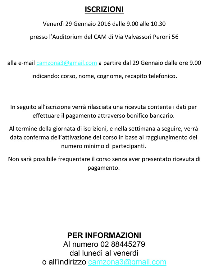 CORSI A CONTRIBUTO 2016-1w