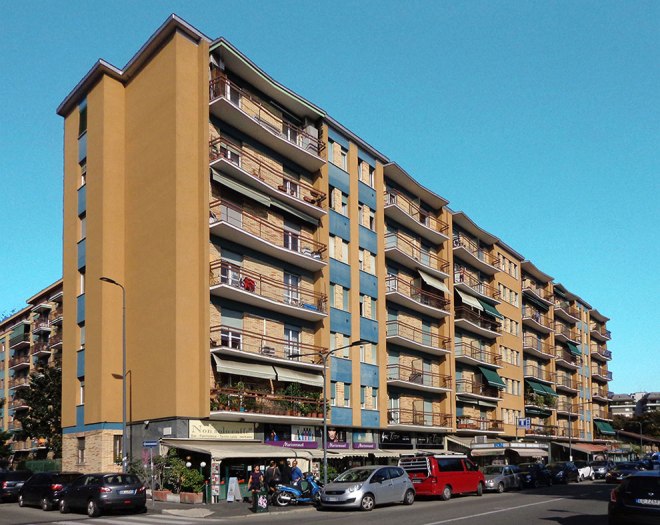 Come si presentava il fabbricato che si affacciava su via Feltre 27, nel 2014